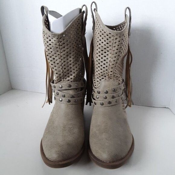 Coconuts by Matisse Women's Boot size 7M Faux Leather Fringe - Picture 1 of 12
